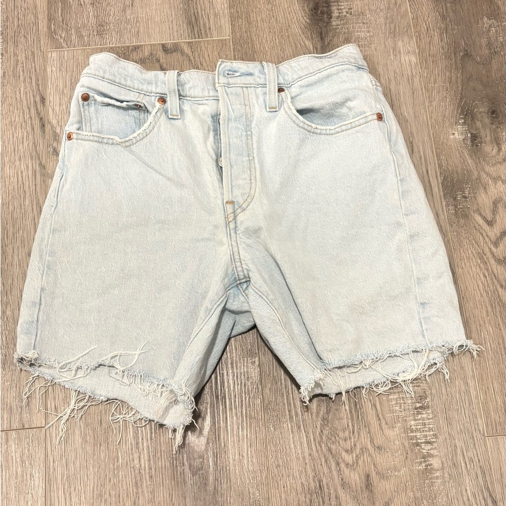 Levi's Light Blue Jean Shorts